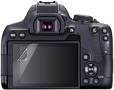 סרט מגן על מסך סלוסטי אנטי-בוהק תואם ל- Canon EOS Rebel T8i [חבילה של 2]